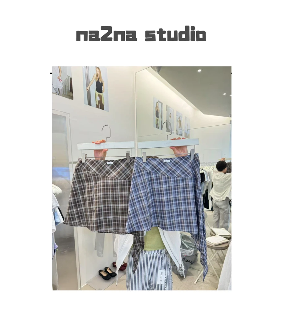 na2na 格子少女短裙（No退换）