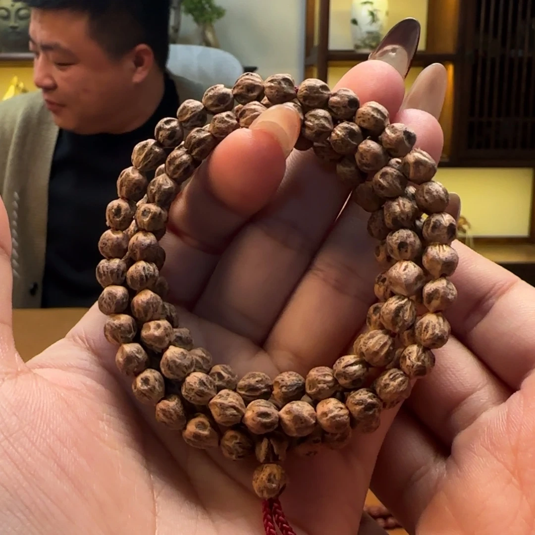 柏香籽/百香籽手串红牙原桩6