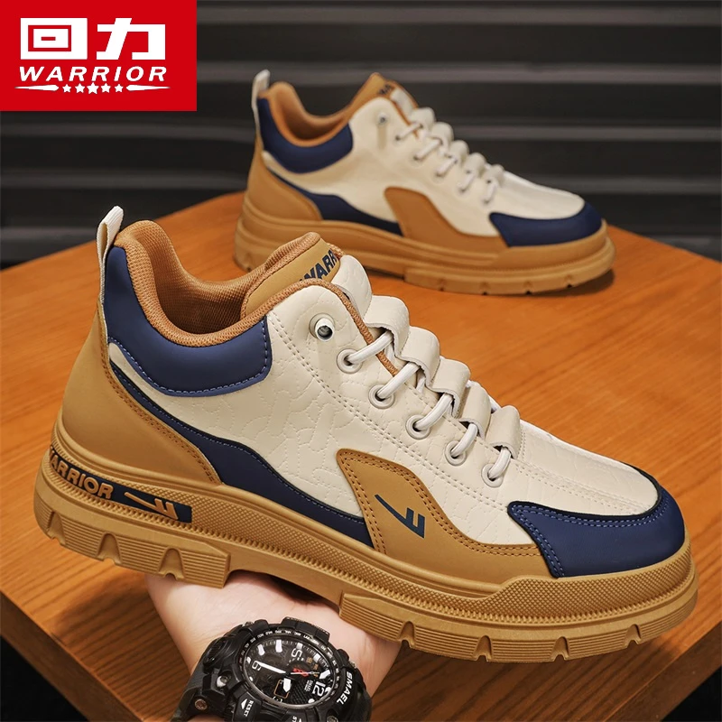 回力男鞋秋冬新款休闲马丁靴高帮厚底耐磨户外潮流百搭休闲登山鞋