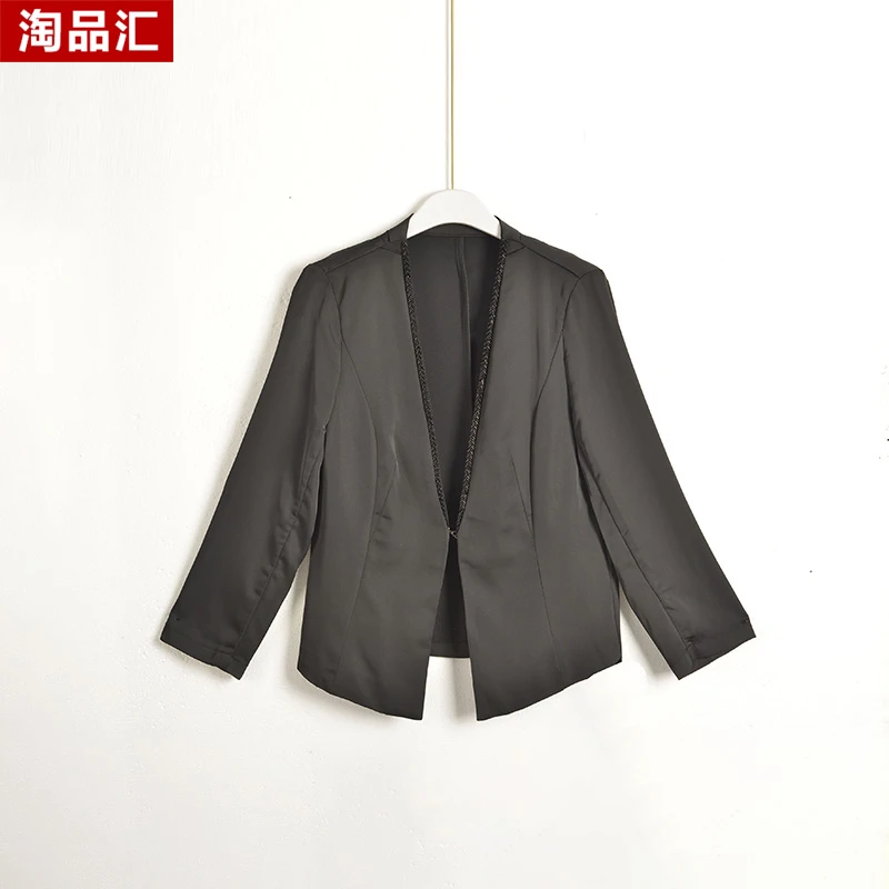 【专柜捡漏F-4】深圳中高端女装OLSC-外套3206-黑色大一码