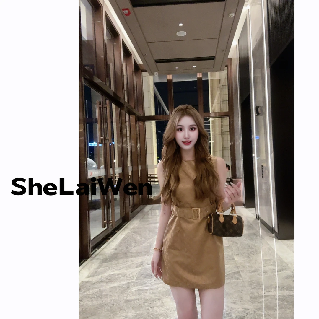 SheLaiwen【马户卡其连衣裙】2025新款重磅连衣裙