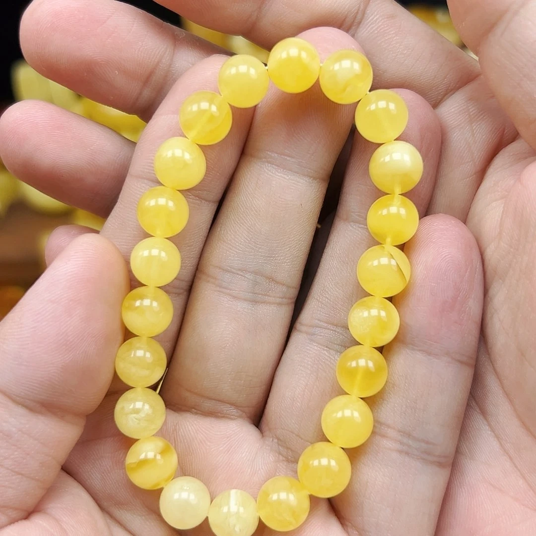 蜜蜡未镶嵌珠宝奇石单圈9.9mm，11.3克，特价福利