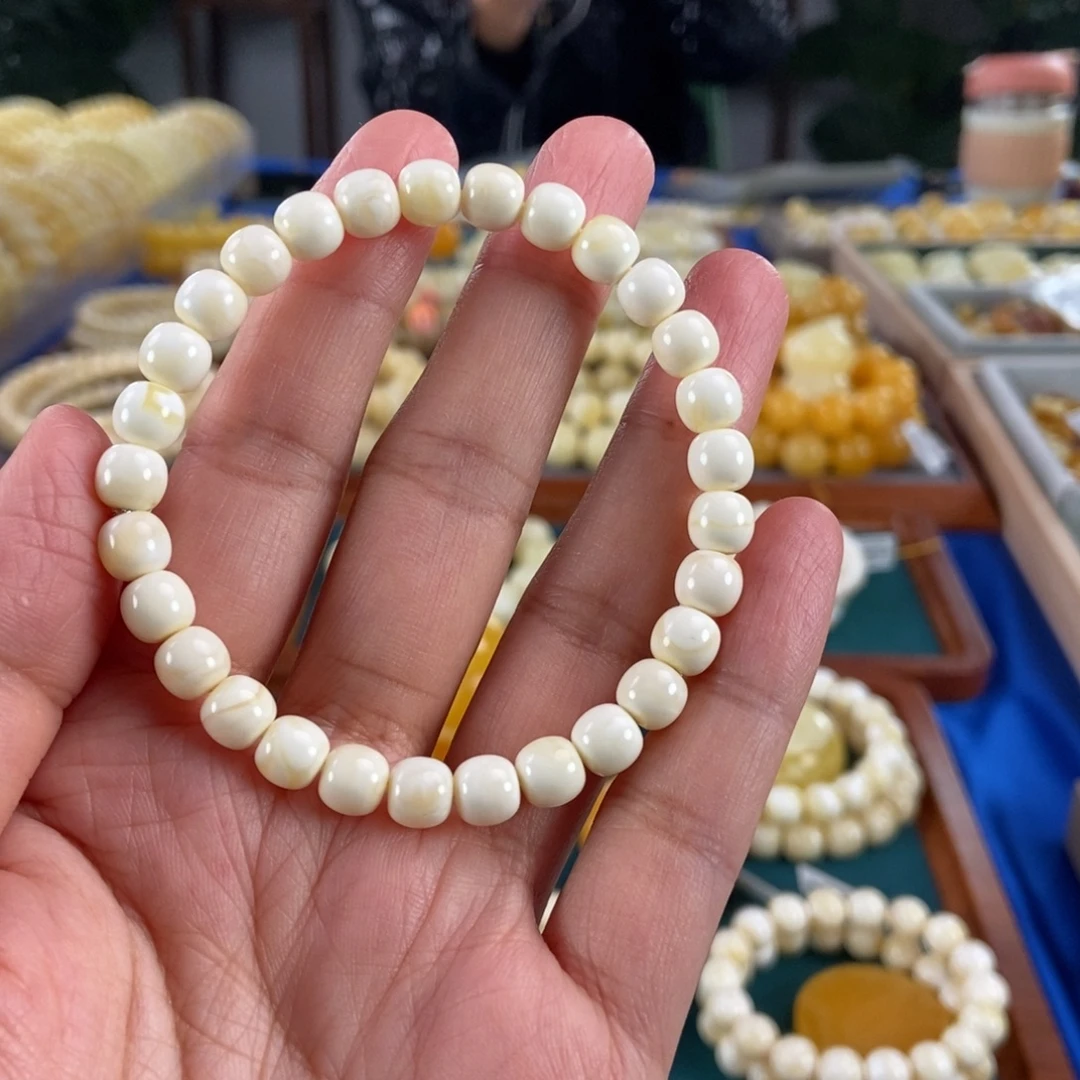 琥珀未镶嵌珠宝奇石7+同料白蜡5.75