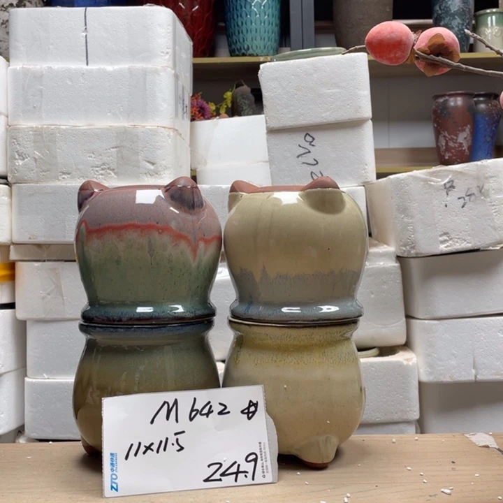 粗陶多肉花盆微瑕642