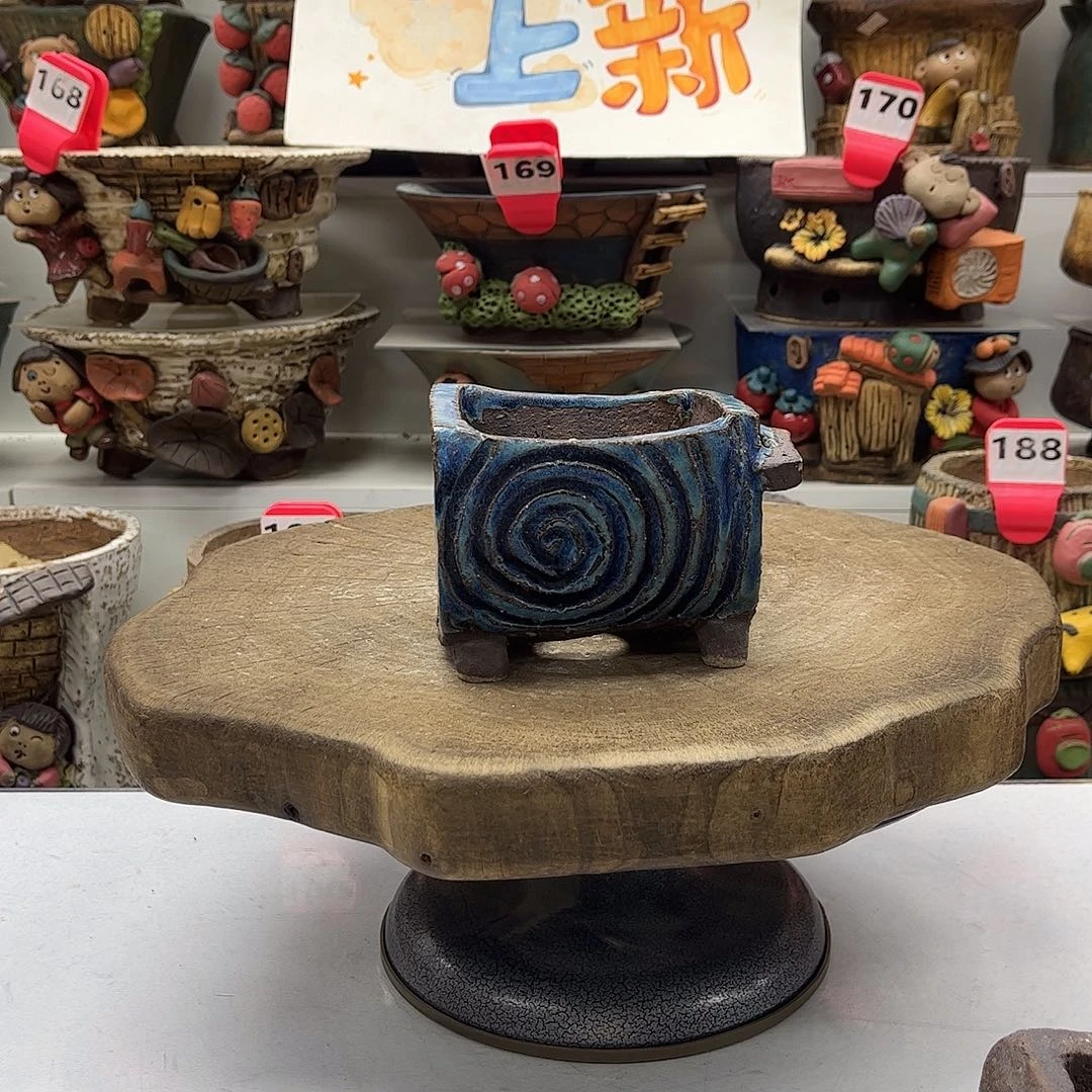 ^***师花盆青铜花盆手捏