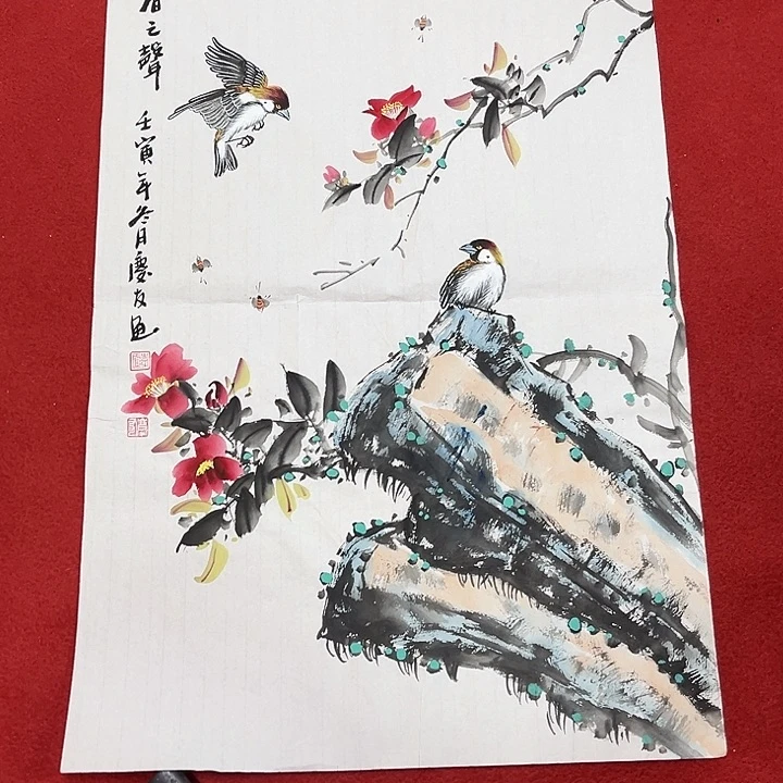 国画手绘图是真的美呀我