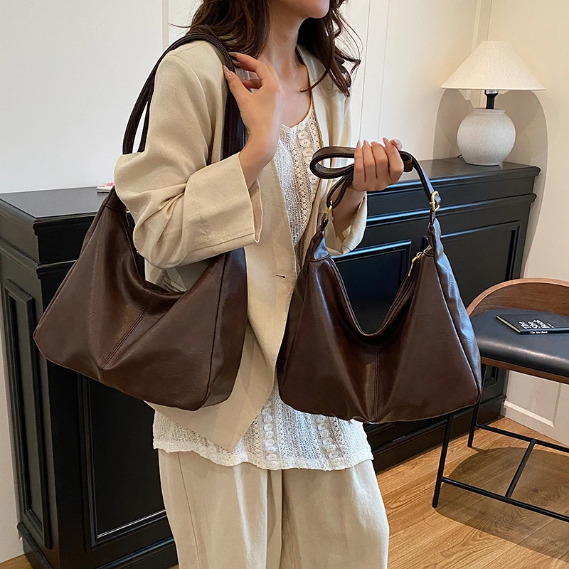 【现货运费险】简约百搭大容量单肩斜挎托特包女款通勤休闲包