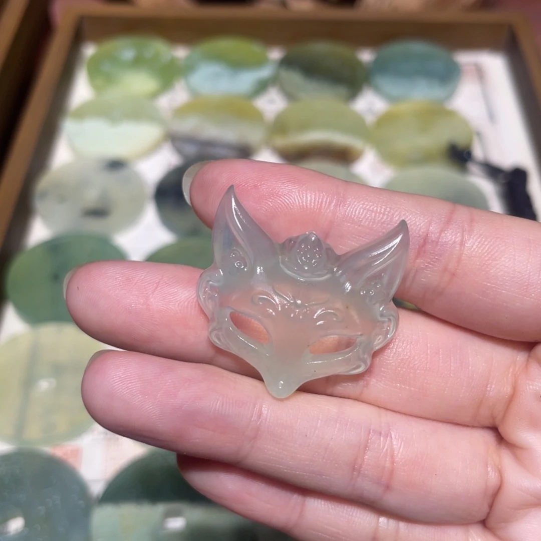 岫玉未镶嵌项链然****财颈饰