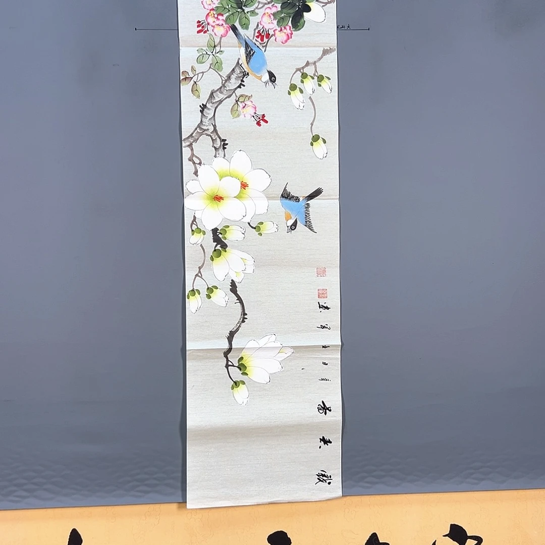 国画596 花鸟和蝴蝶都会成为