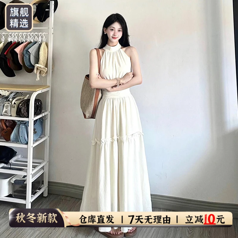 财阀千金女装夏季气质连衣裙子女爆款2025新款高级千金秋款连衣裙