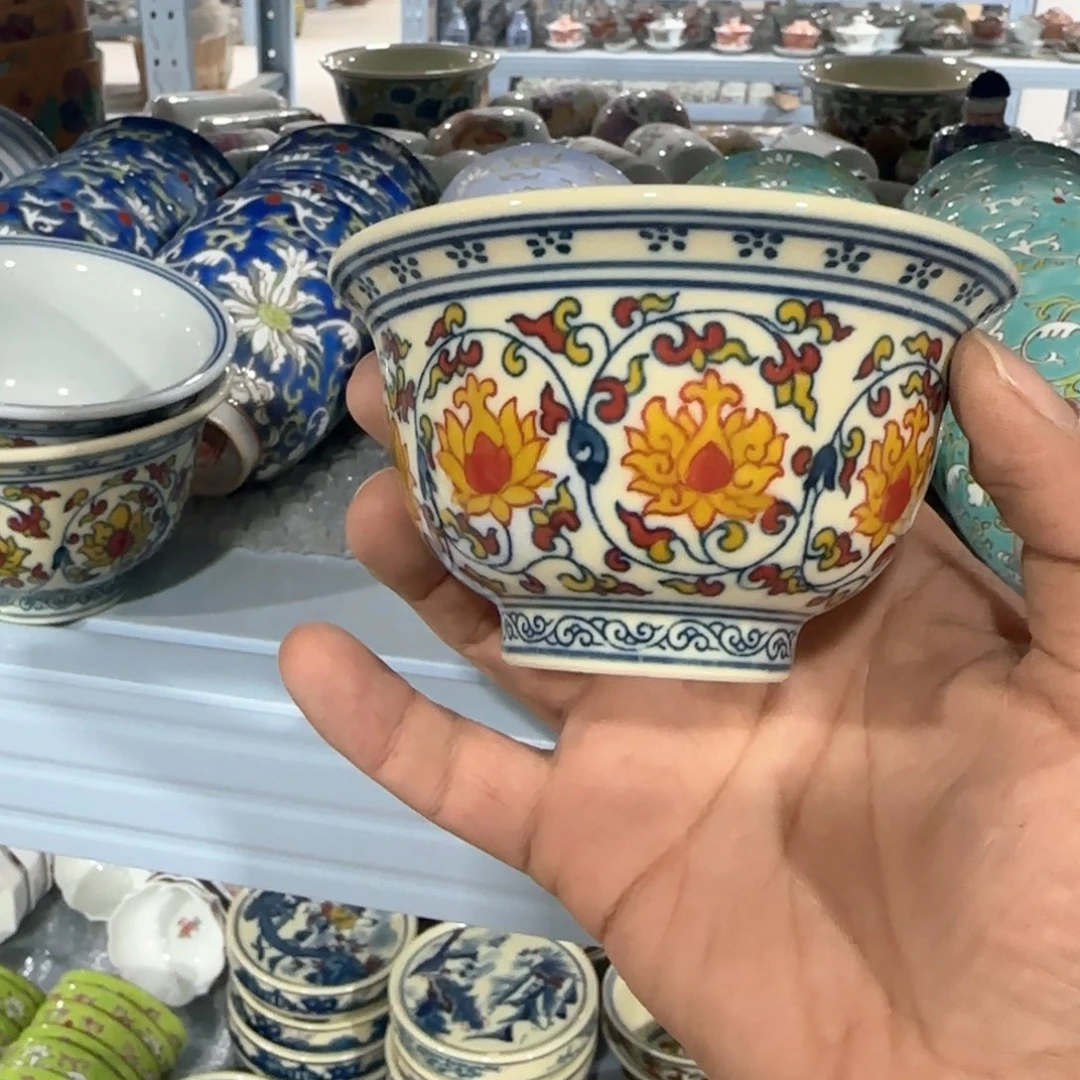 瓷片摆件手绘瓷器年底全部亏钱