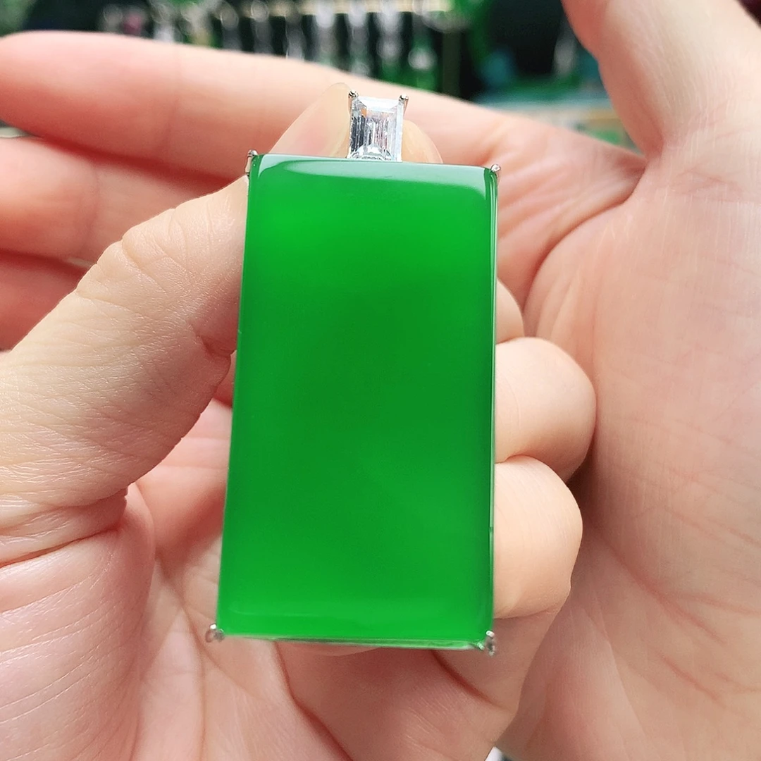 银S925镶嵌吊坠玛瑙/玉髓