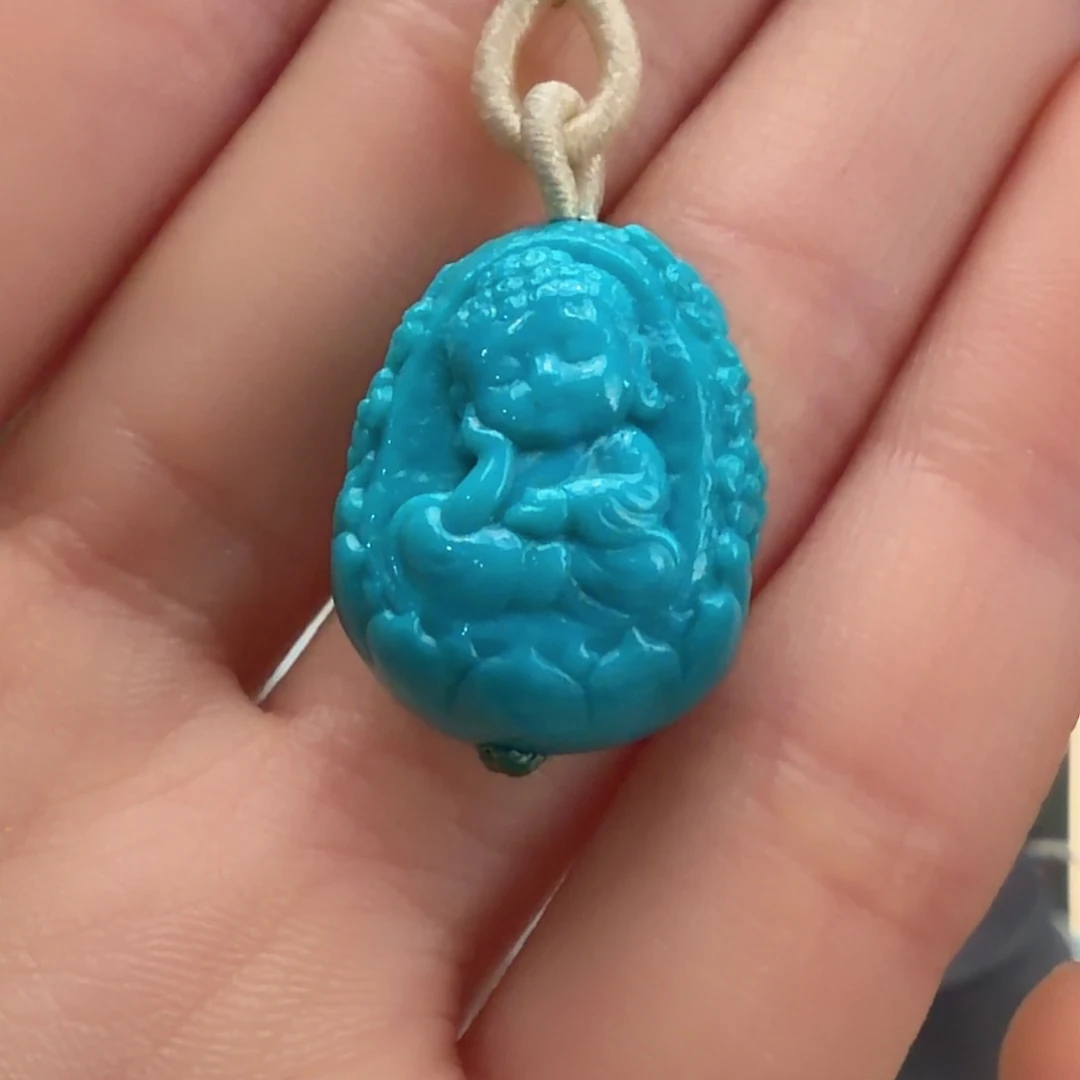 绿松石未镶嵌颈饰
