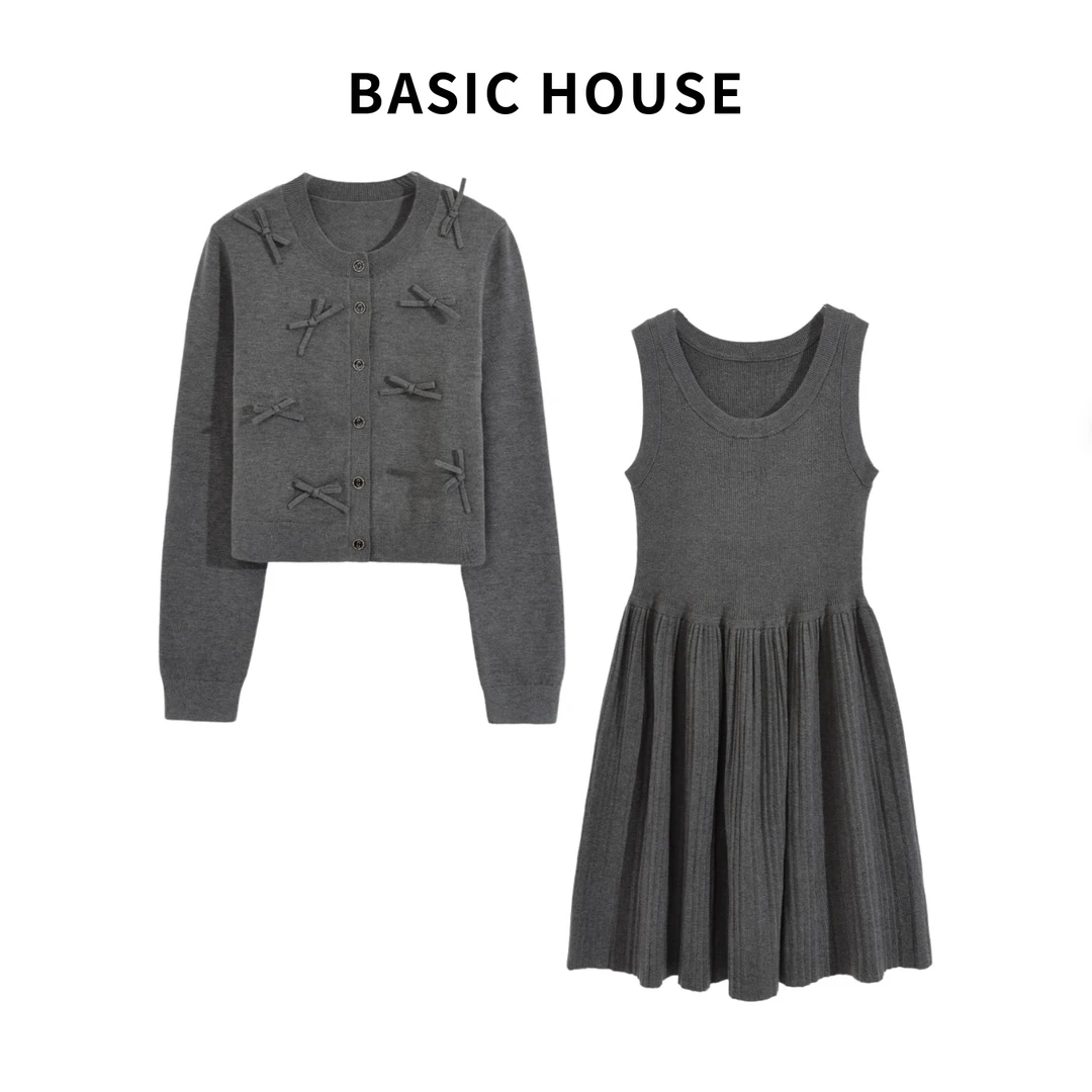 BasicHouse/百家好显瘦运动高腰时尚气质套装春秋B1385B5HA02