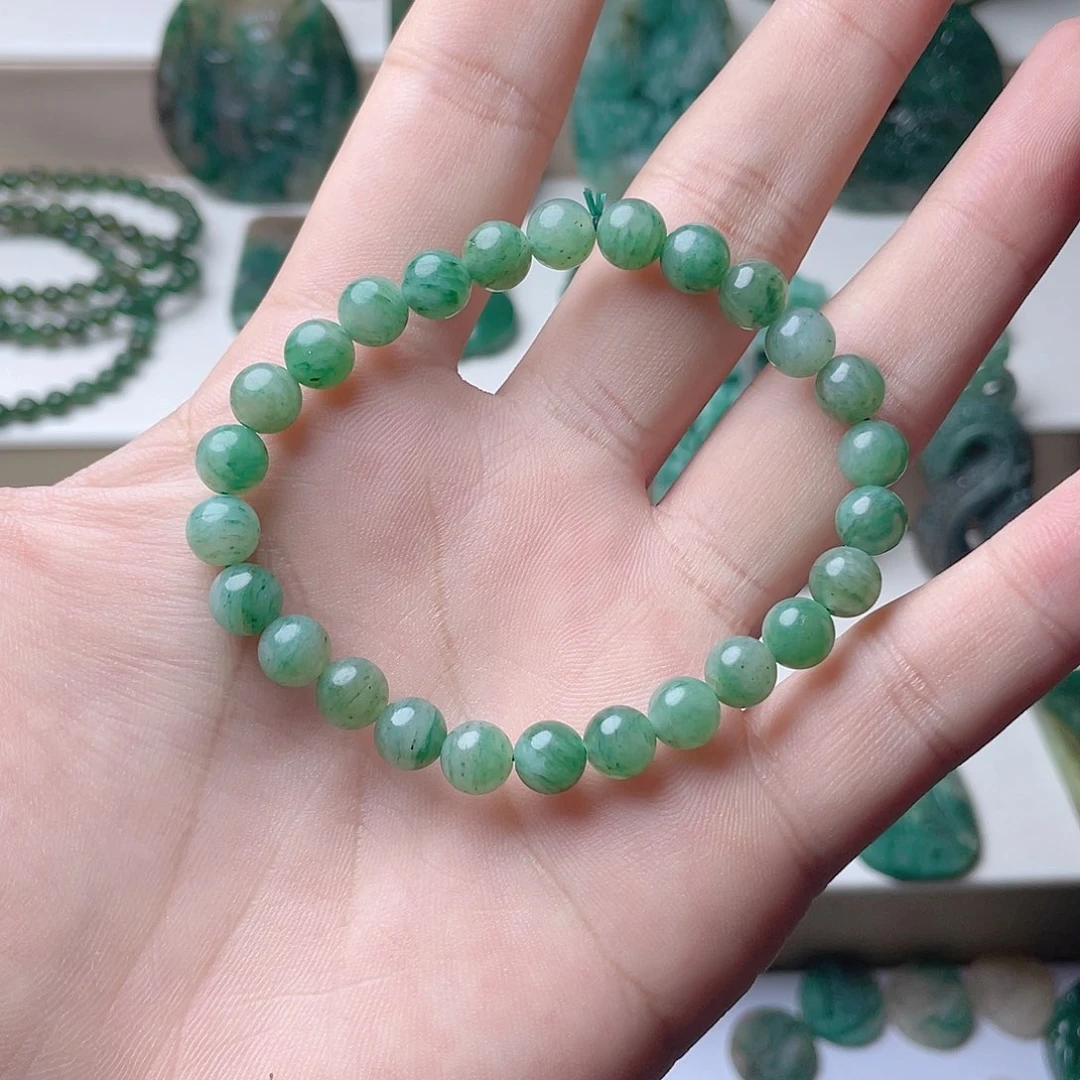 清***-独山玉未镶嵌手串