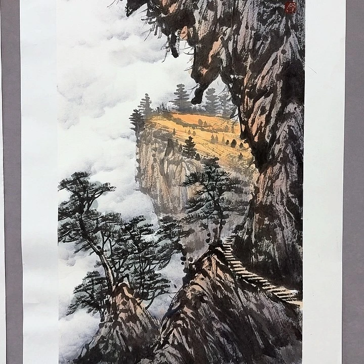 国画亲笔手绘放心去藏