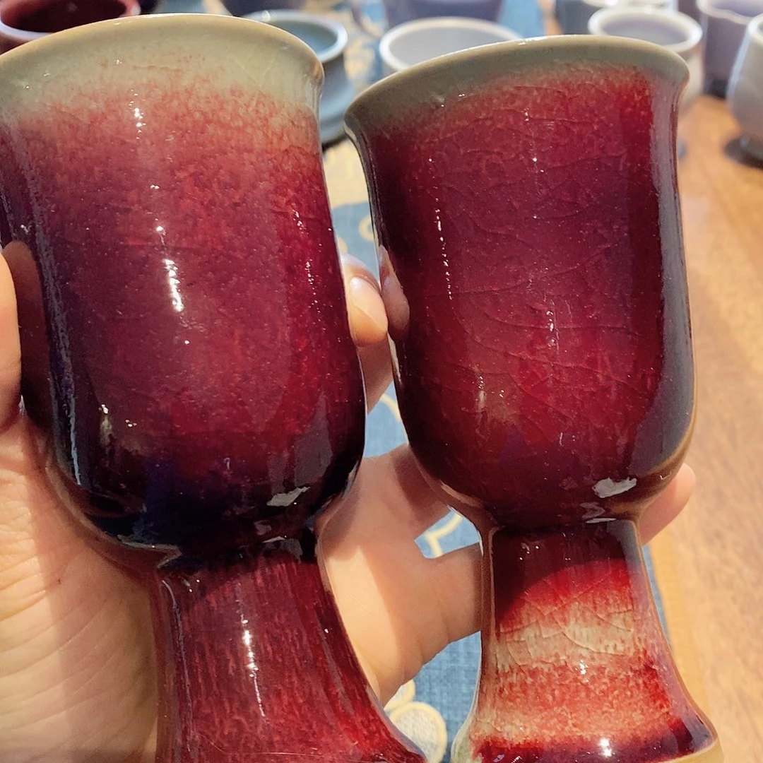 钧窑葡萄酒杯111111
