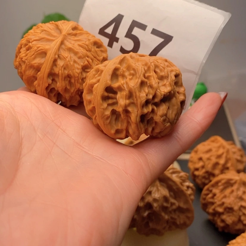 【闪购商品】文玩核桃吊坠爱****?457苹果圆