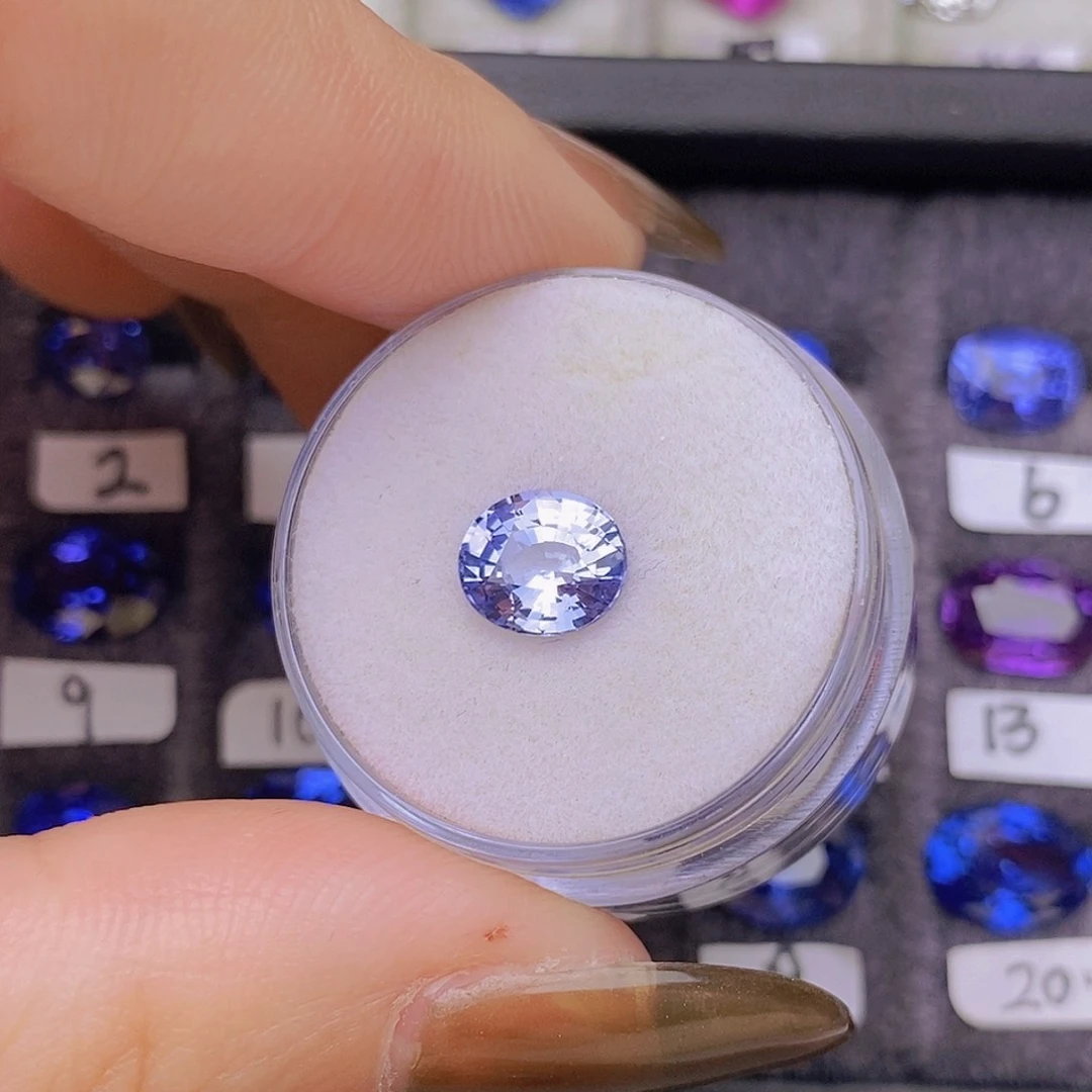 裸石蓝宝石天空蓝VB玻璃体1.56ct/0420新货福利价