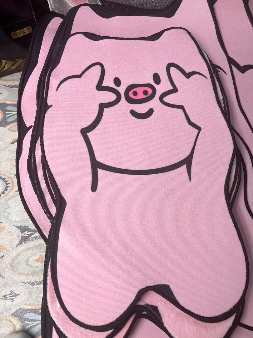 比耶小猪福利款微瑕地毯仿羊绒圈绒随机发货