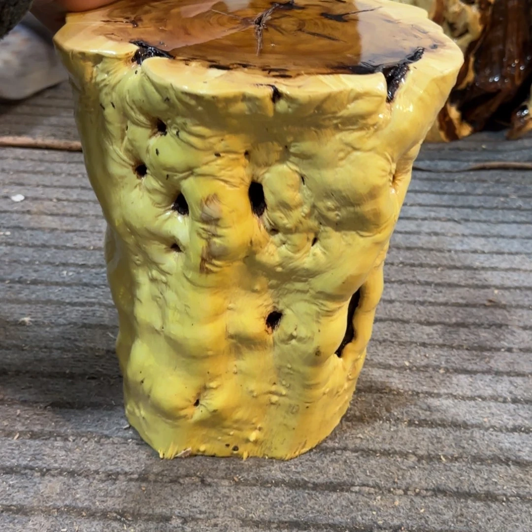 忘***始龙纹鸡心枣木手工艺品