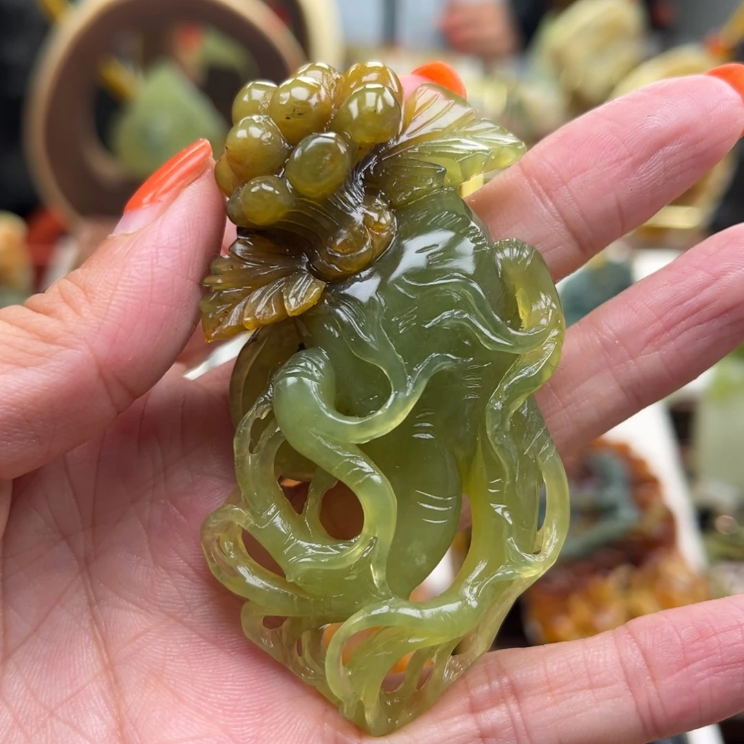 岫玉未镶嵌挂件挂件