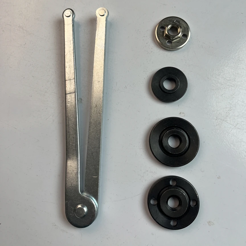 新款100改125压板100角磨机压板多功能扳手5件套