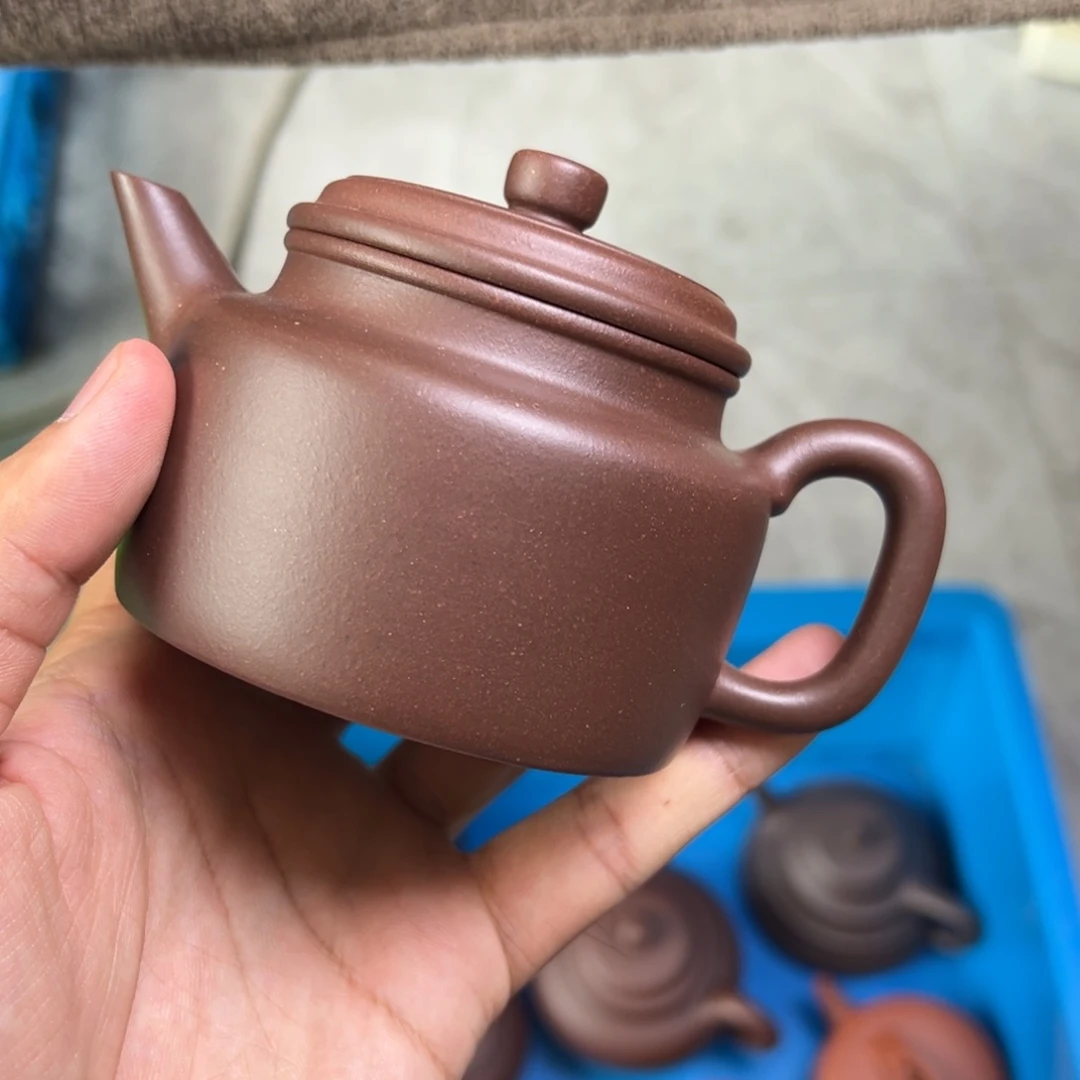 爱***梁茶壶紫砂紫泥剑流德钟清仓