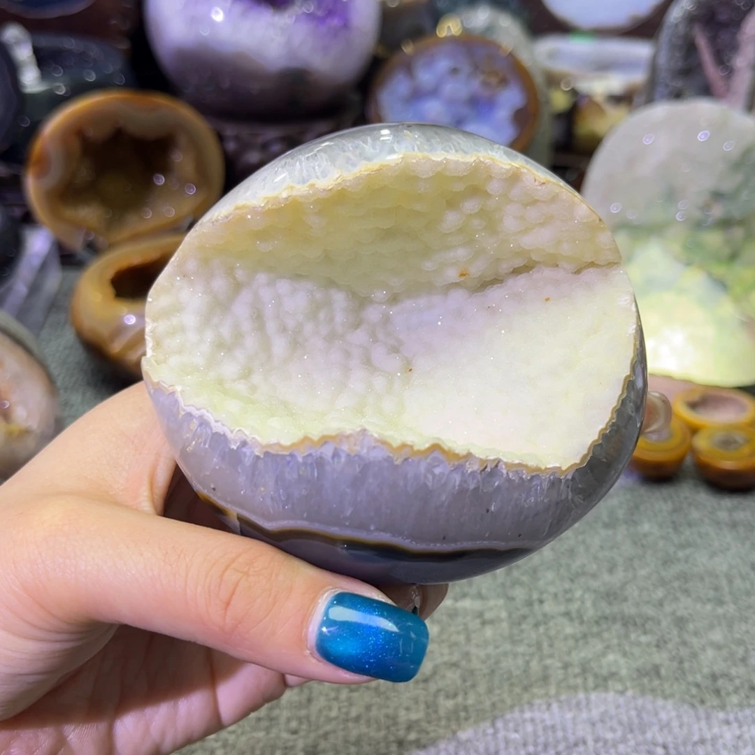 摆件未镶嵌紫晶钱袋子