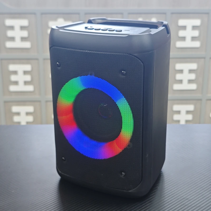 【双无线麦】大功率511低音炮广场舞便携式无线蓝牙音响炫彩灯RGB