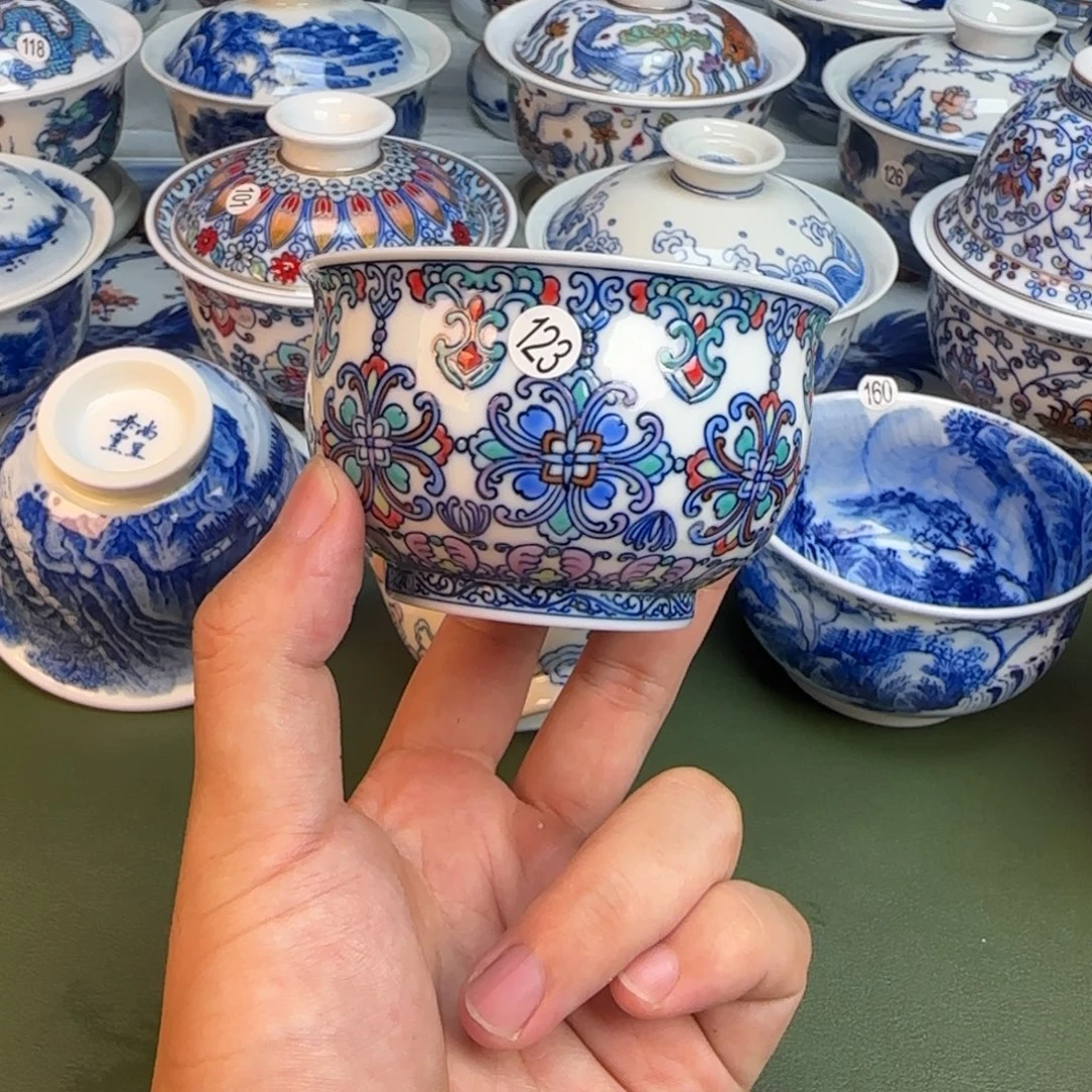 彦祖纯手工手绘茶具123