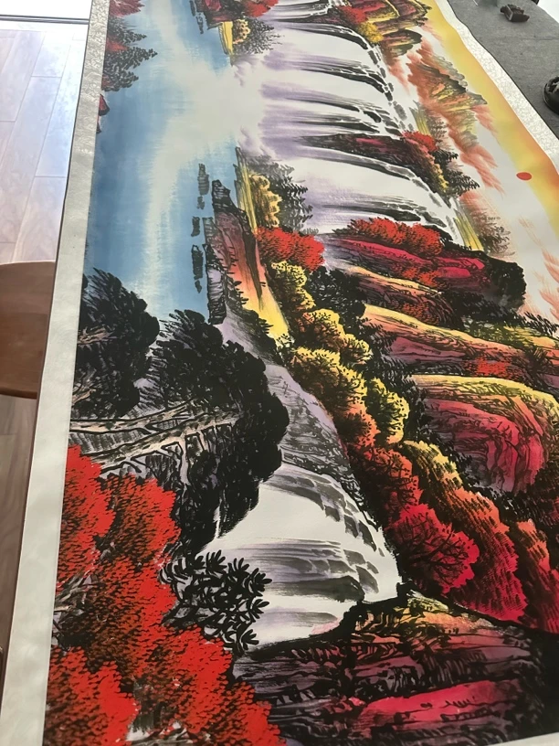 微瑕 丈二《鸿运当头》十二色艺术高清微喷复刻装饰画