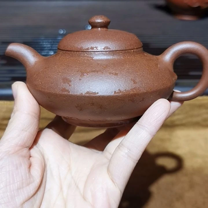 西***甜紫砂茶壶合欢壶半手工