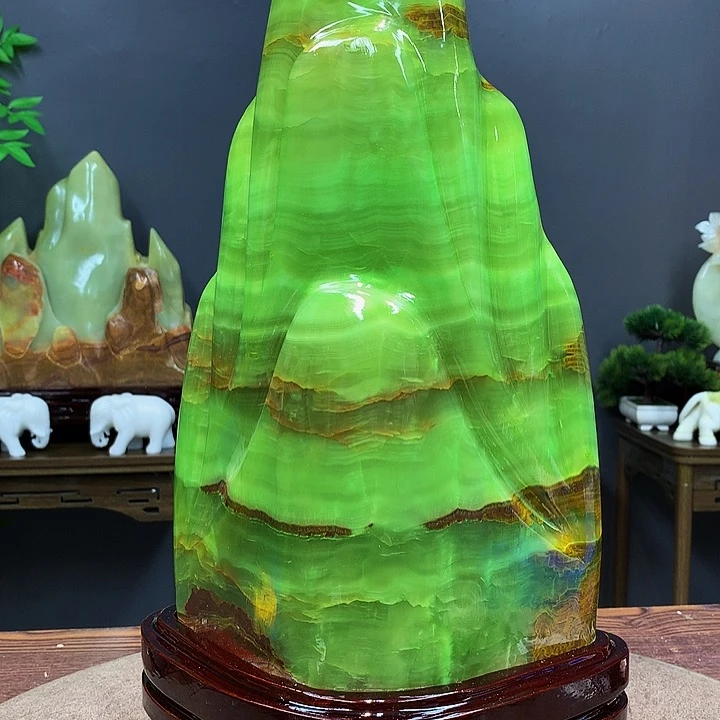 石材靠山摆件创意摆件