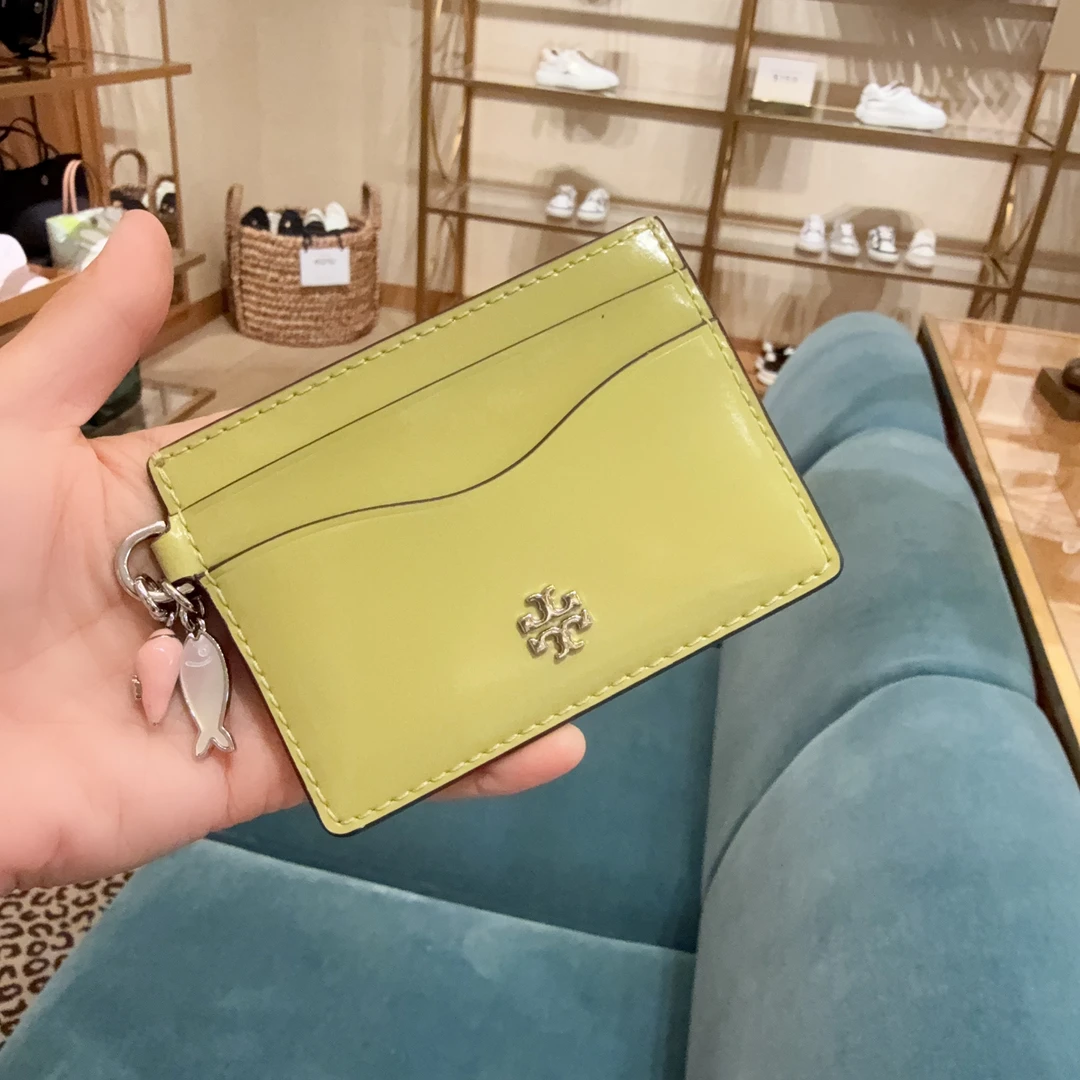 未使用 TORY BURCH/汤丽柏琦 带小鱼挂饰小卡包