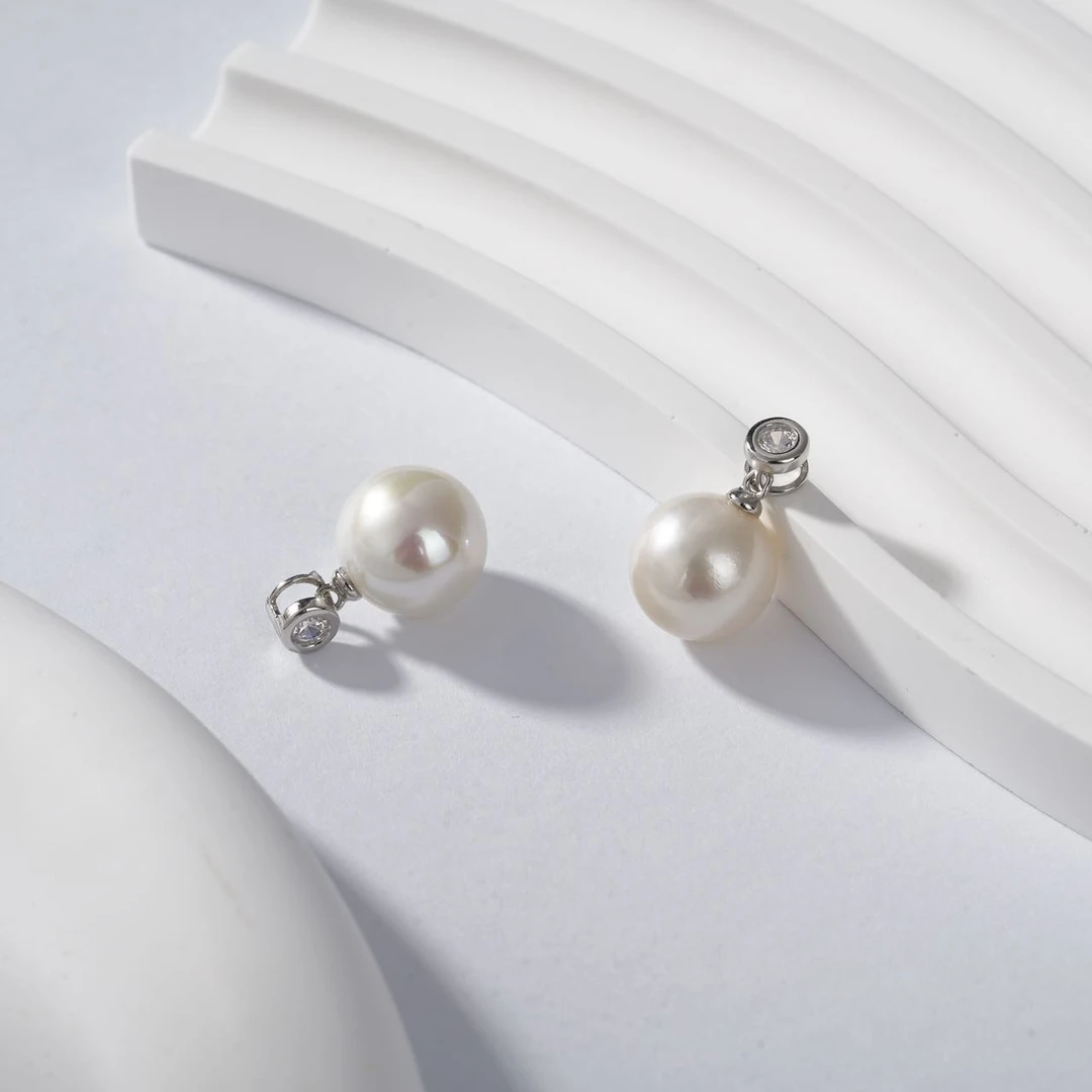 【云上叙】 S925银珍珠吊坠-多样性发一件-9.5mm+V95448-M（甄选）