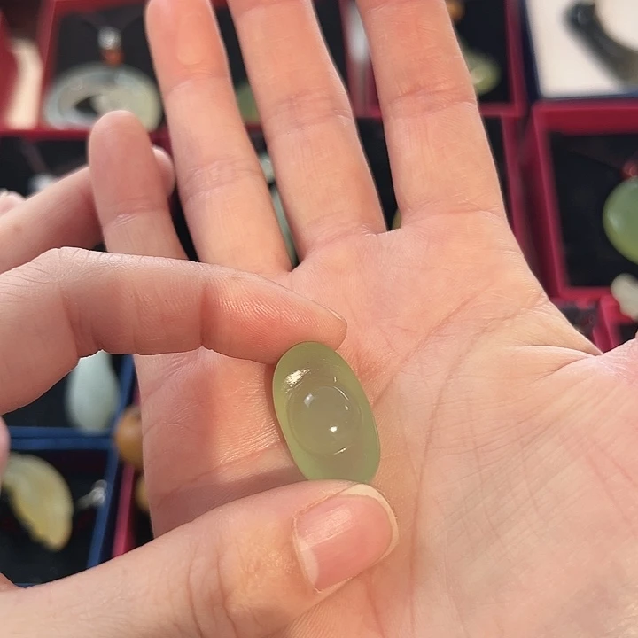蛇纹石玉未镶嵌吊坠(赠链)