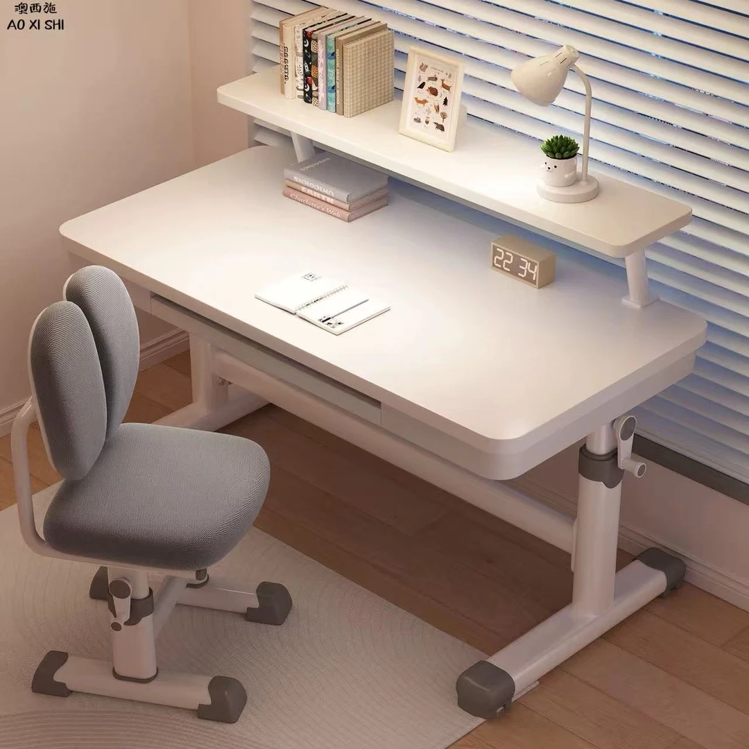 澳西施新款儿童学习桌小学生家用书桌升降桌椅套装写字专用桌子