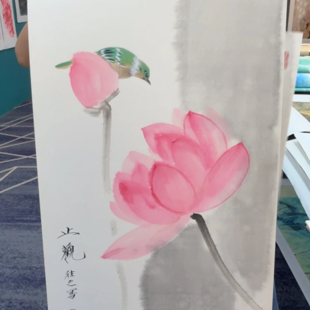 国画国画作品山水花鸟