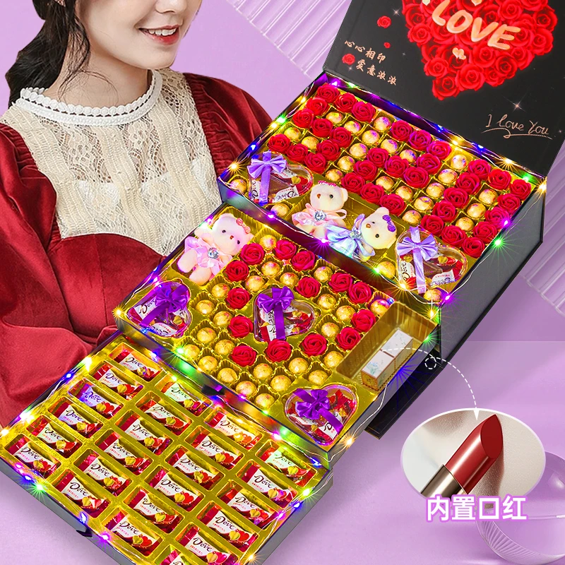 Dove/德芙纪念日礼物生日送女友老婆多唯呀巧克力精致仪式感浪漫A
