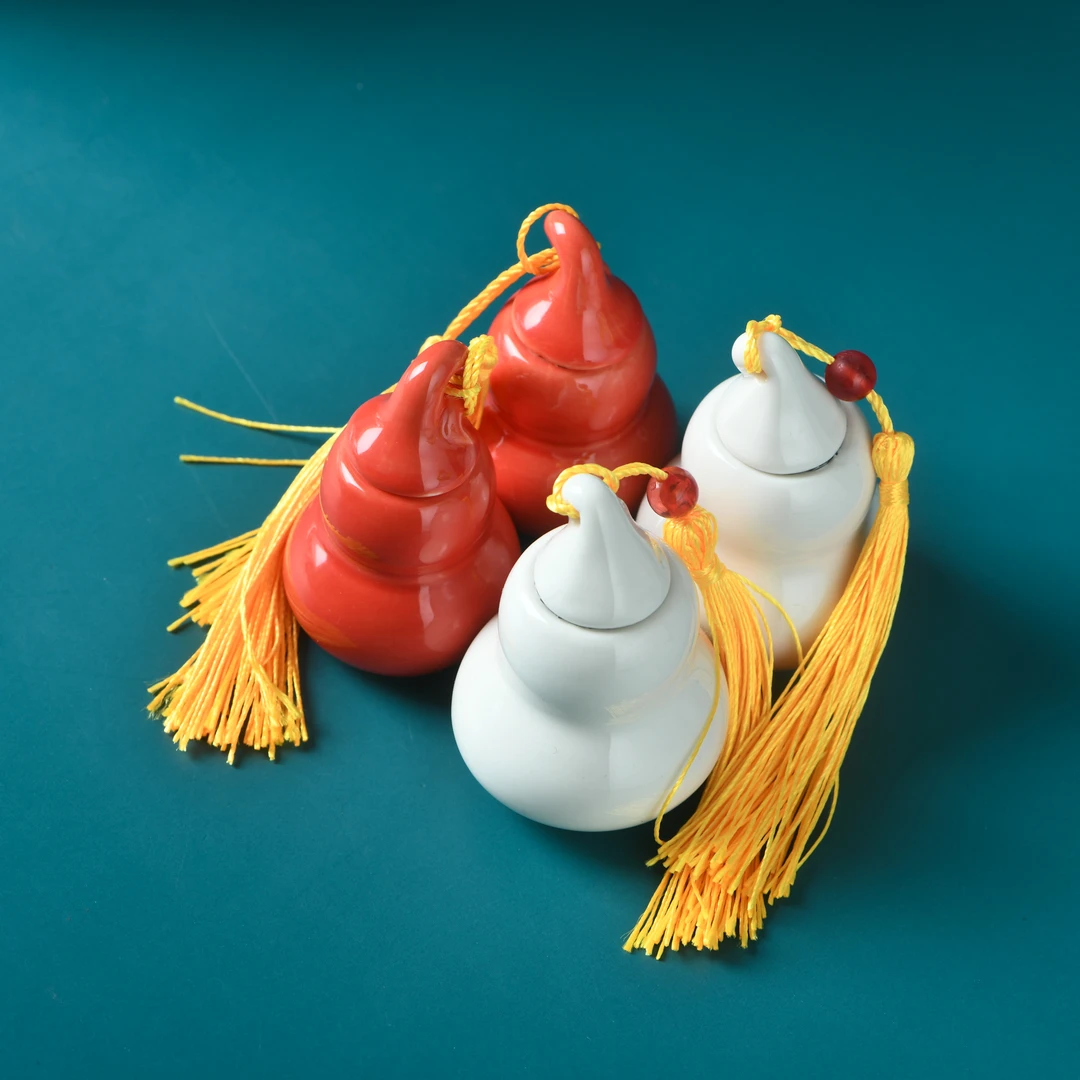 合香蜜丸四集福禄特别版+缅甸花梨精雕镂空平安纳福罐香囊挂饰