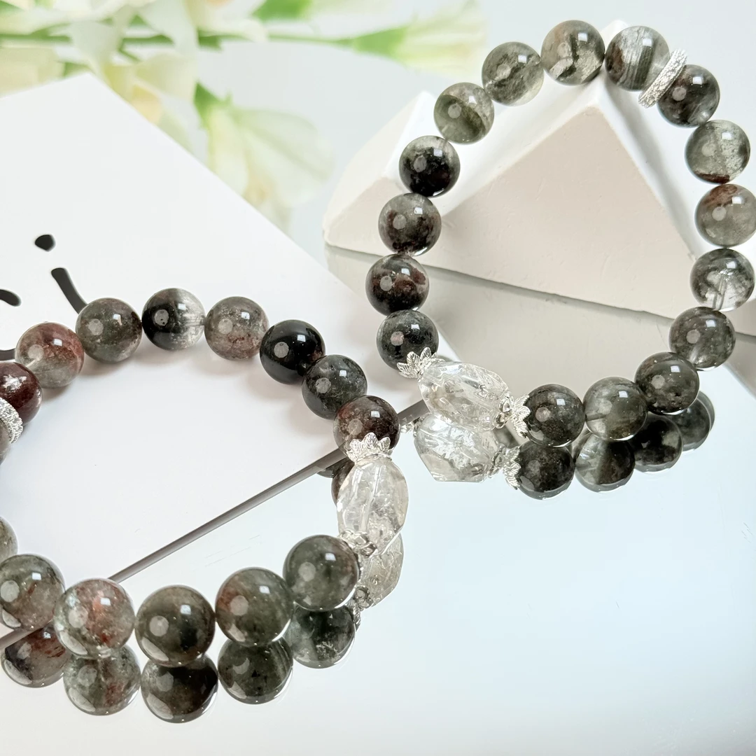 【搓麻必备】幽灵带红皮11-12mm手串面小仙多样性发其一Z