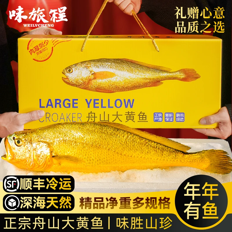 【佳节礼包】舟山大黄鱼礼盒装过年送礼新鲜深海黄花鱼海鲜水产