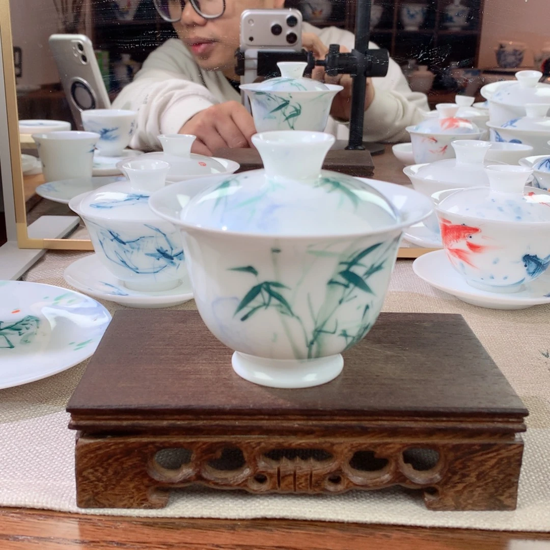 大二才薄胎160cc盖碗