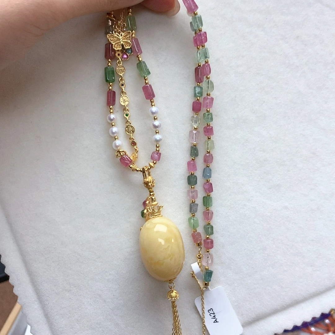 琥珀颈饰未镶嵌E*o1111111111111