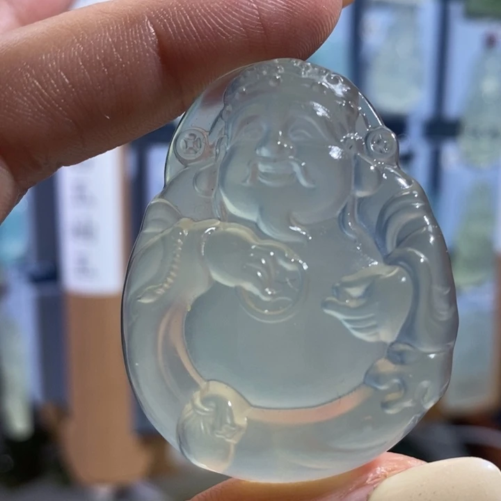 岫玉未镶嵌颈饰吊坠