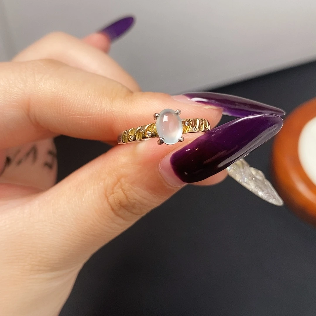 翡翠银S925镶嵌吊坠(不含链)