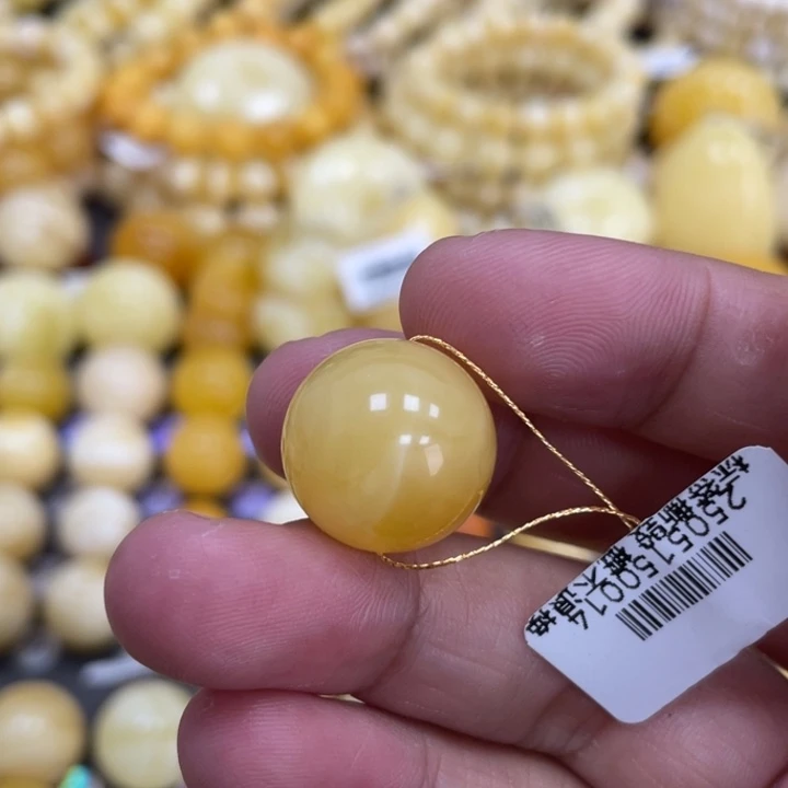 蜜蜡未镶嵌裸石16.5mm福利款