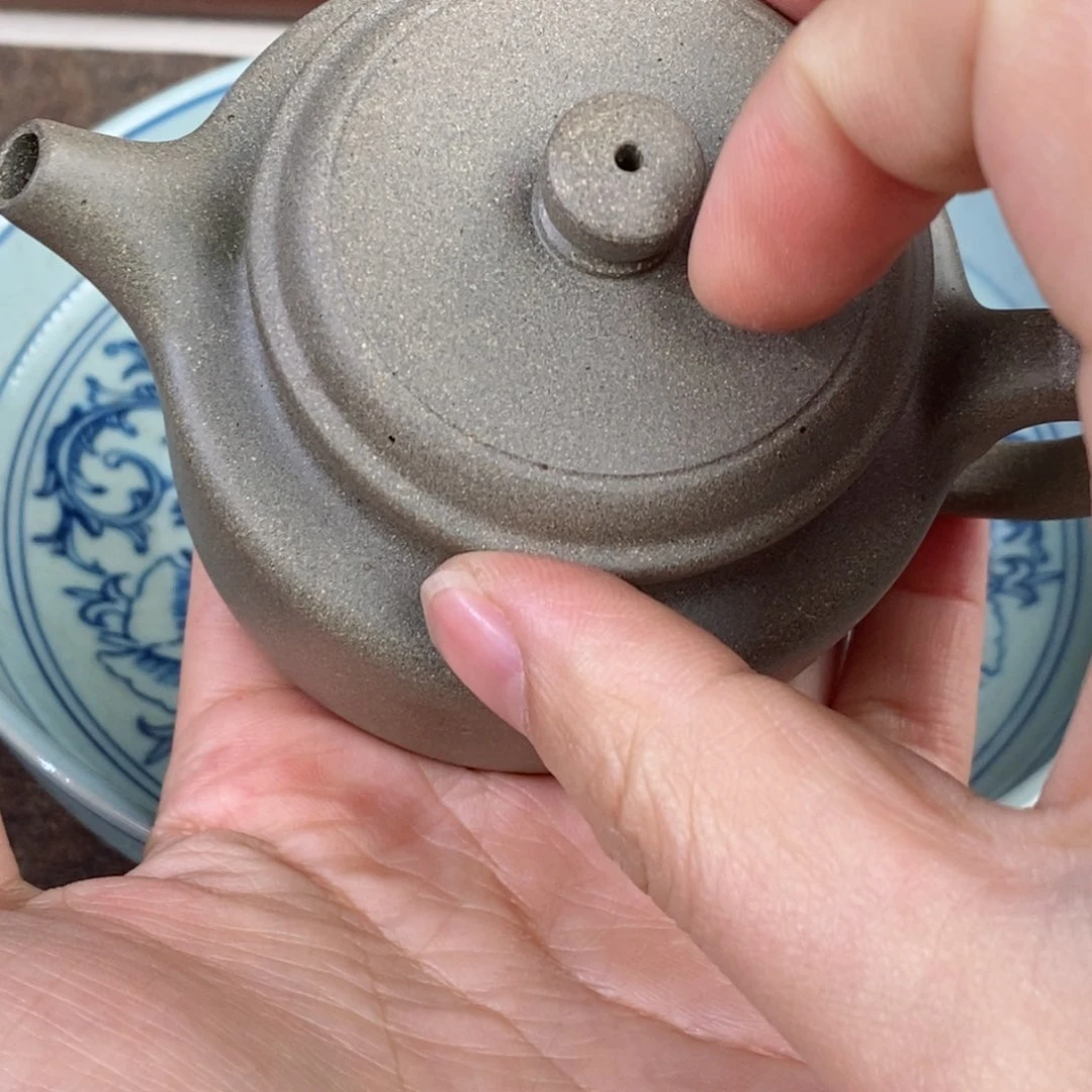 紫砂茶壶沙皮青德中160毫升半手工