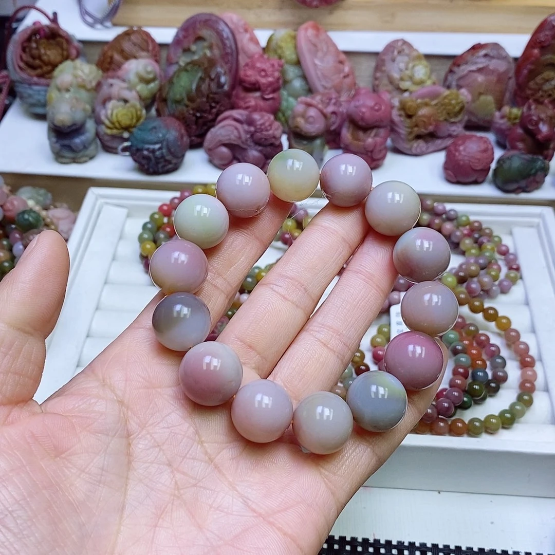 玛瑙/玉髓盐源玛瑙手链未镶嵌